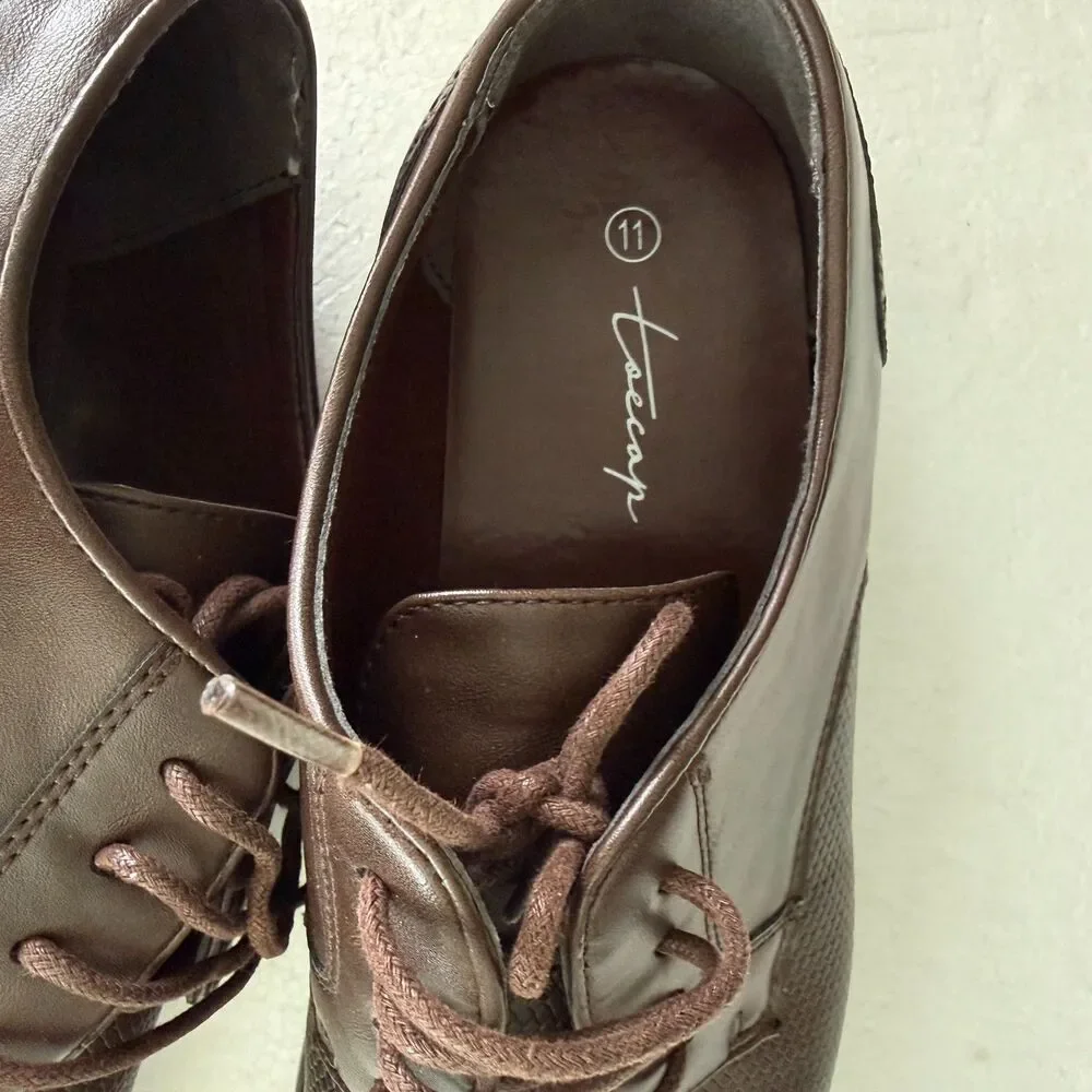 Size 11 - Toecap Shoes Brown TC-SS1011 Combat Gent.